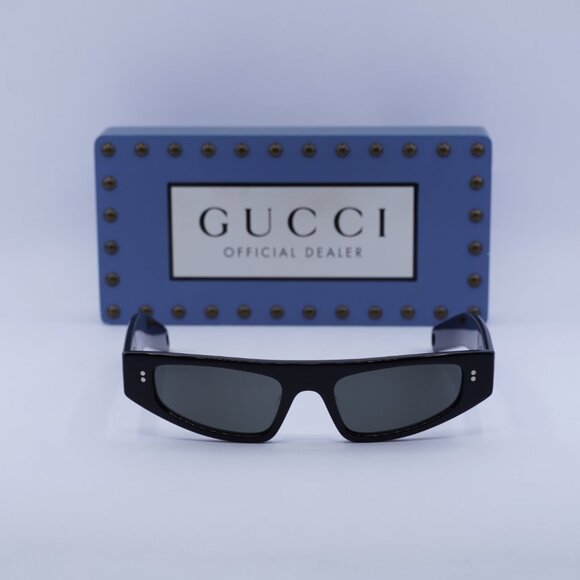 Gucci GG1634S 006 Cat Eye Sunglasses - Black\\Grey main image 4